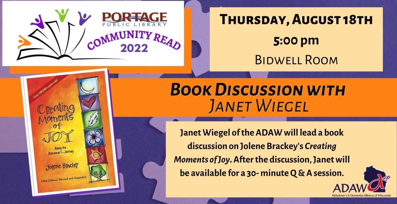 Book Discussion with Janet Wiegel