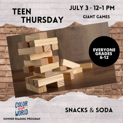 TEEN THURSDAY 7.3 Insta